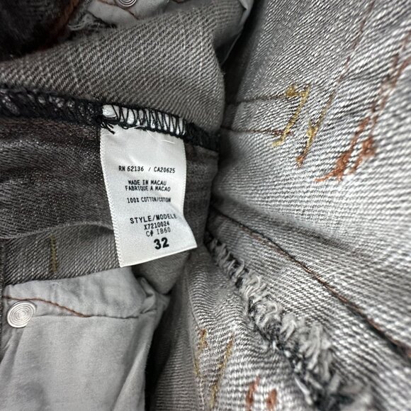 Guess Jeans Womens Bootcut Leg Size 32 Mid Rise 100% Cotton Gray Light Wash - Picture 6 of 12